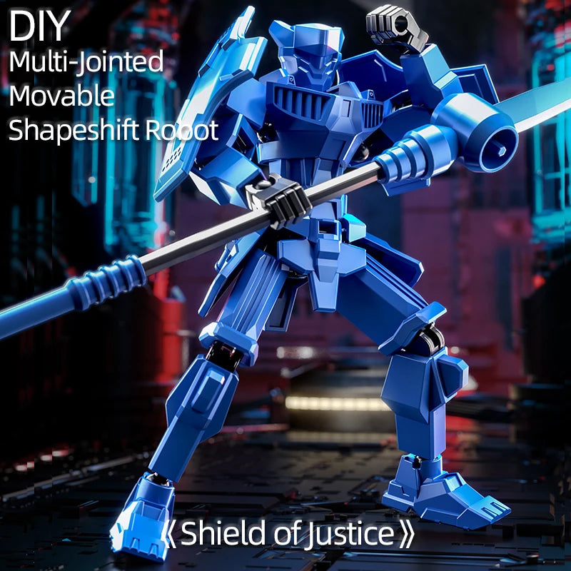 Multi-Jointed Movable Shapeshift Robot Warrior 3D Printed Knight Mannequin Dummy Toys Kids Adults Parent-children Games gifts Beauty World Shop