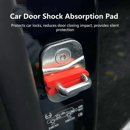 1/4pcs Car Door Shock Absorber Universal Car Door Buckle Soundproof Deadener Damper Cushion Anti-Vibration Buffer Pad 2026 New Beauty World Shop