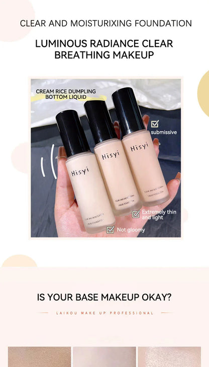 The liquid foundation is light, matte, naturally brightening, and does not come off makeup. The natural complexion is frosty, Beauty Trend Shop