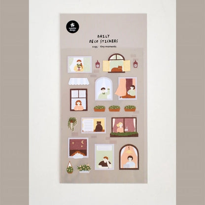 Korean Import Suatelier Travel Home Life Study Friend Stickers Scrapbooking Diy Journaling Diary Stationery Sticker School Gift Beauty World Shop