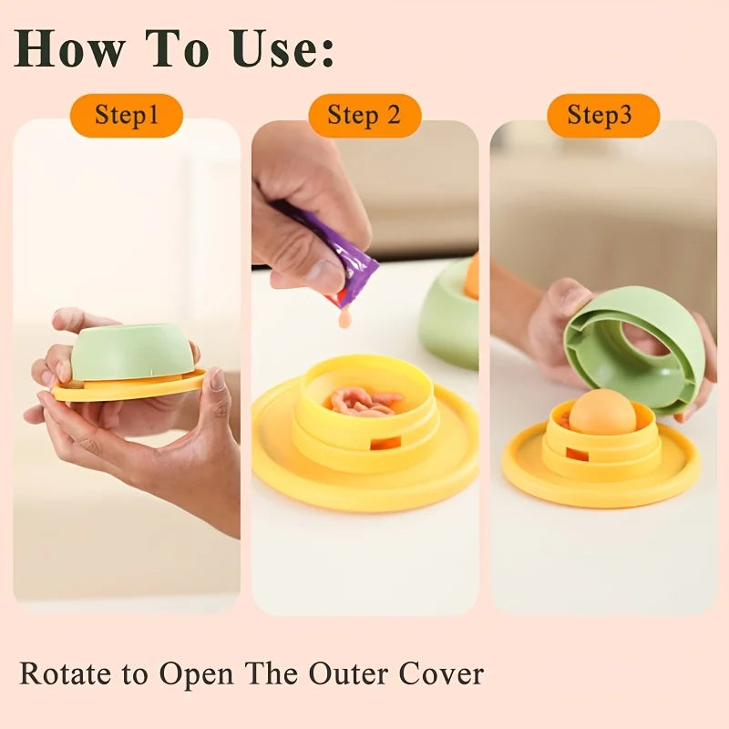 Interactive Pet Cat Licking Food Toys Anti-slip Pet Slow Feeder for Cats Funny Kitten Licking Plate Cat Accessories Beauty World Shop