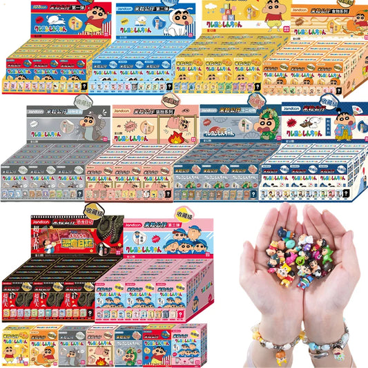 Crayon Shin-Chan Anime Figures Creative Peripheral Dinosaur Diary Baby Rice Grains Doll Model Blind Boxs Toys Children's Gifts Beauty World Shop