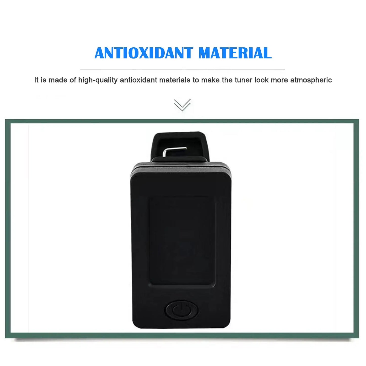 Gitaar Tuner Apparaat 12-Tone Ukelele Bas Viool Tuner Draagbare Automatische Trillingen Transmissie Instrument Tuner Accessoire Beauty Trend Shop