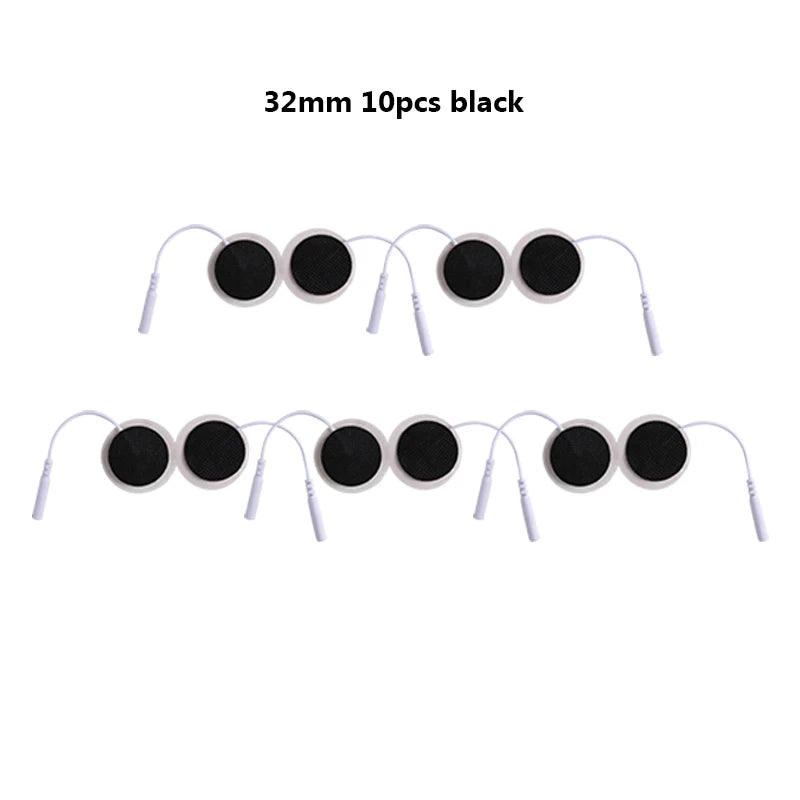 32mmNon-woven Fabric Self Adhesive Replacement Massage Patch Tens EMS Electrodes Pads for Muscle Electrostimulator Body Massager Beauty World Shop