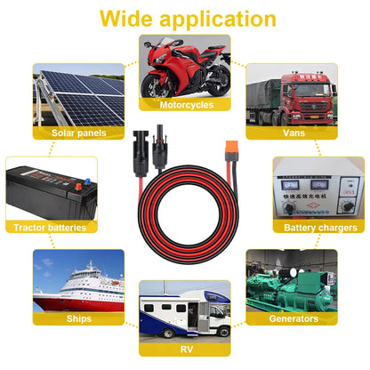 1/2/3M Solar Connector to XT60I- F Adapter 12AWG CableConnect Solar Panel Charge Cable for Solar Generator Portable Power Statio Beauty World Shop