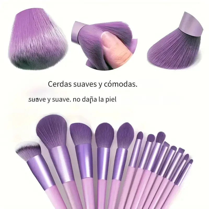 Professiona 13PCS Makeup Brushes Set Foundation Eyeshadow Blush Powder Blending Soft Fluffy Cosmetic Full Set Female Makeup Tool Beauty World Shop