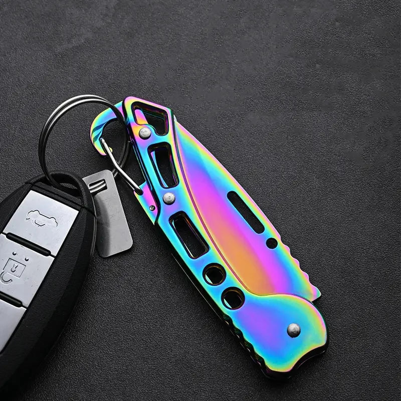 Folding Fruit Knife Stainless Steel Meat Cleaver Kitchen Knife with Non-slip Handle for Kitchen Accessories Pocket Knife Beauty World Shop