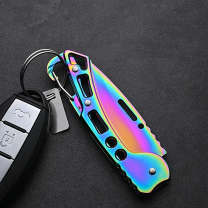 Folding Fruit Knife Stainless Steel Meat Cleaver Kitchen Knife with Non-slip Handle for Kitchen Accessories Pocket Knife Beauty World Shop