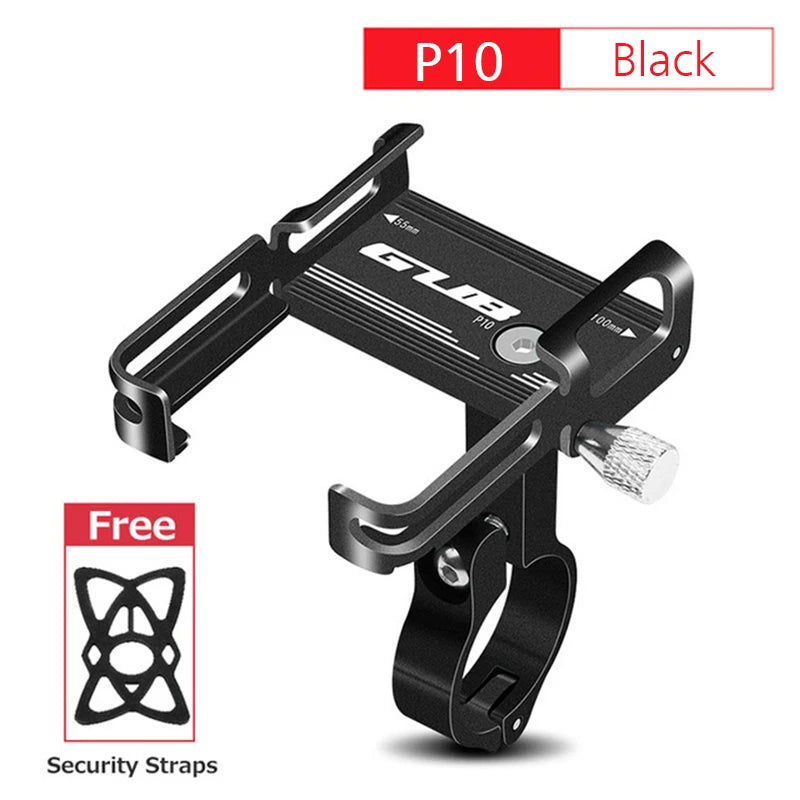 GUB Aluminum Bicycle Phone Holder Metal Bike Cell Mobile iPhone Stand for Motorcycle Scooter Handlebar Bike Headsets Stem Mount Beauty World Shop