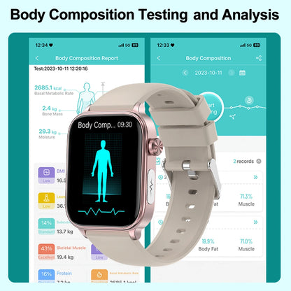 2025 New 24-Hour Health Monitoring Smart Watch Men Uric Acid Blood Lipids Heart Rate Bluetooth Call Smartwatch Women Beauty World Shop