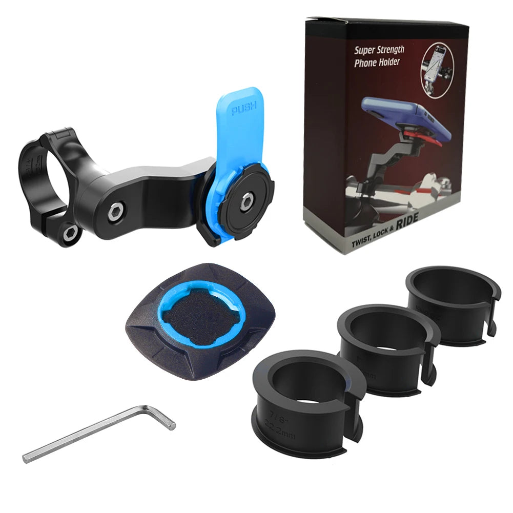 Motorcycle Bike Phone Holder Phone Bracket Vibration Damper Bike Handlebar Navigation Support for 4.7-7.2'' Phone Beauty World Shop