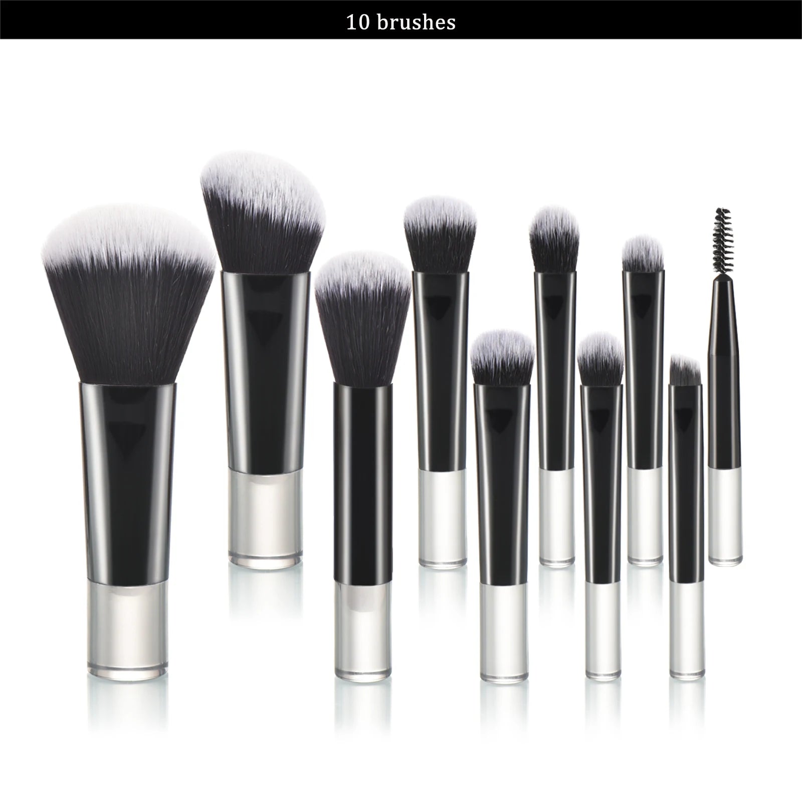 10 color Mini makeup brush Travel portable Makeup Tool Makeup Puff - Palm Brush Professional Makeup tool set Christmas gift Beauty World Shop