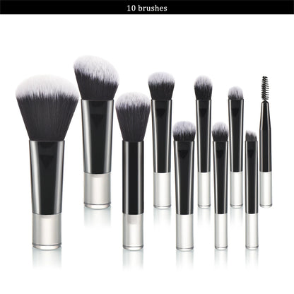 10 color Mini makeup brush Travel portable Makeup Tool Makeup Puff - Palm Brush Professional Makeup tool set Christmas gift Beauty World Shop
