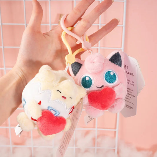 Pokemon Jigglypuff Plusle Minun Clefairy Togepi Mimikyu Kawaii Plush Stuffed Toy Keychain Backpack Pendant Keyring Birthday Gift Beauty World Shop