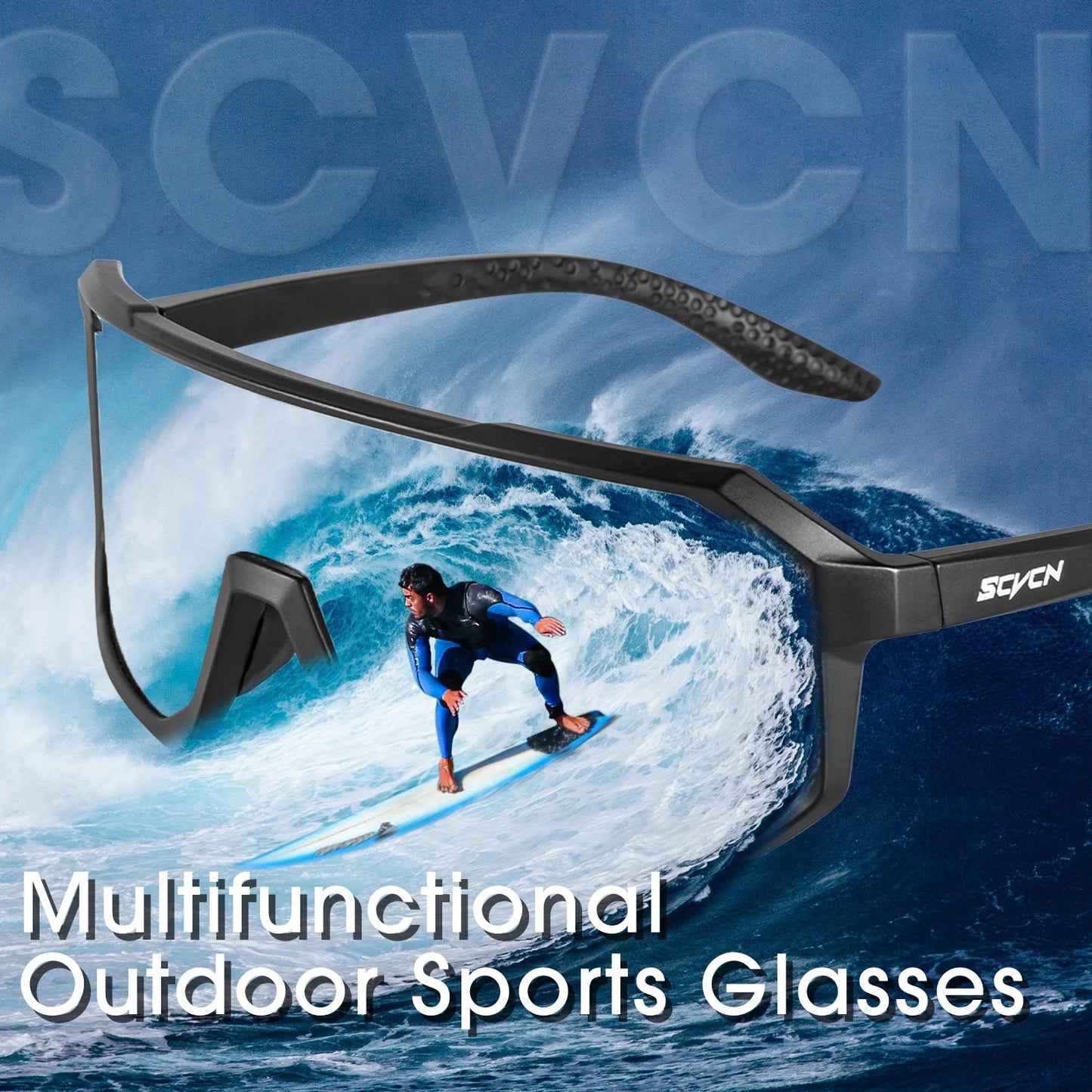 SCVCN New Cycling Glasses Bike Sunglasses Men UV400 Eyewear Outdoor Sports MTB Goggles Bicycle Women Riding Hiking Sunglasses Beauty World Shop