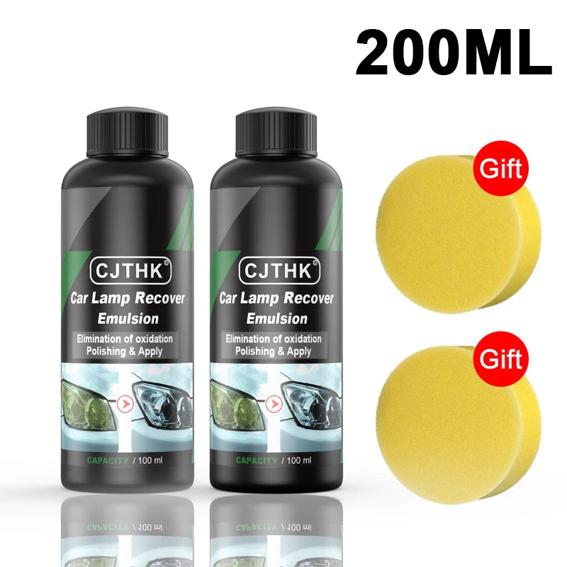 Car Headlight Restoration Polishing Kits Headlamp Scratch Remover Repair Cleaning Paste Remove Oxidation Headlight Polish Liquid Beauty Fashion