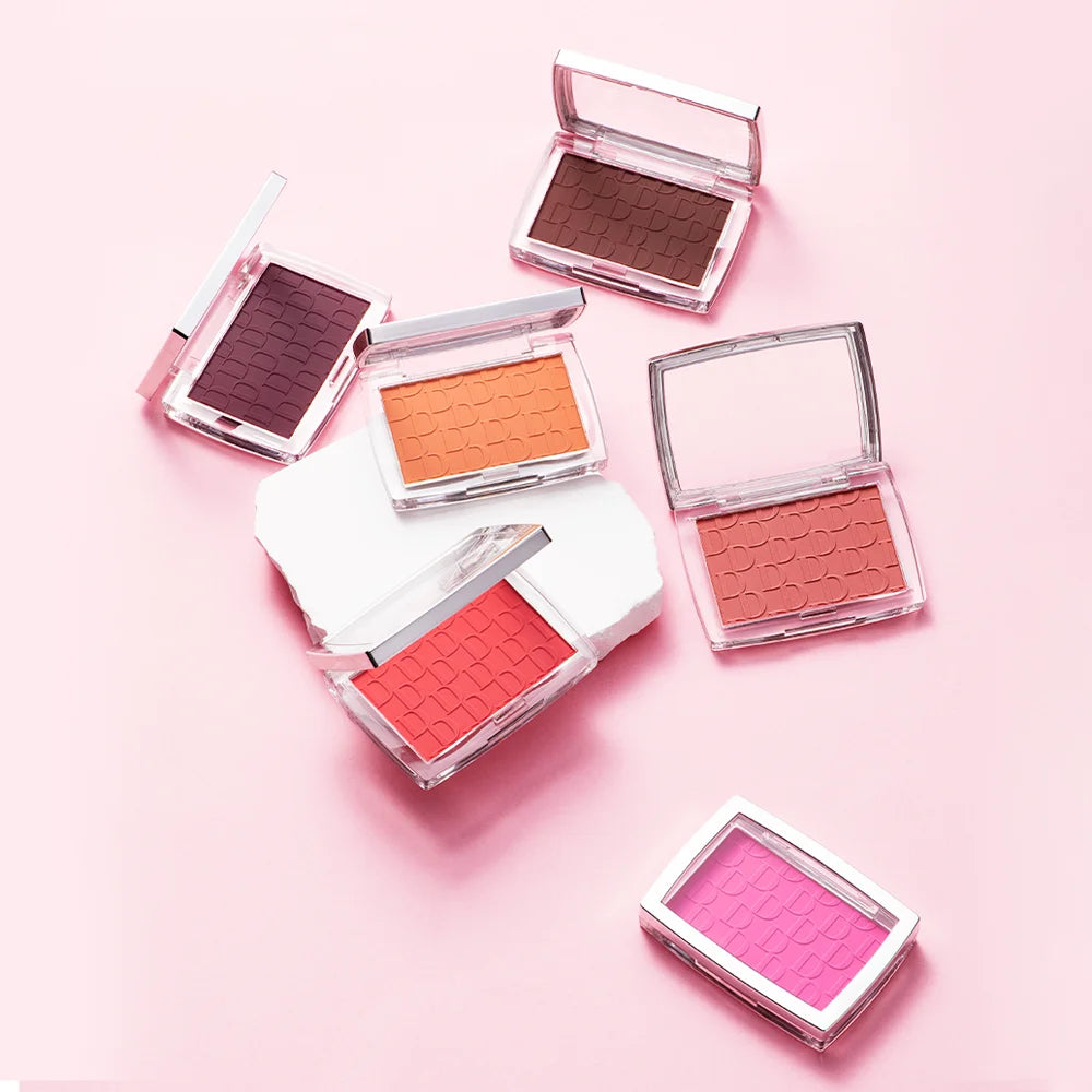Face Blusher Matte Natural Cheek Tint Brighten Face Pink Red Face Contouring Cosmetics Blush Powder Soft Female Makeup Beauty World Shop