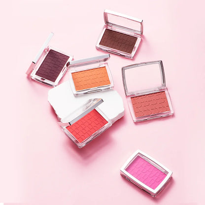 Face Blusher Matte Natural Cheek Tint Brighten Face Pink Red Face Contouring Cosmetics Blush Powder Soft Female Makeup Beauty World Shop