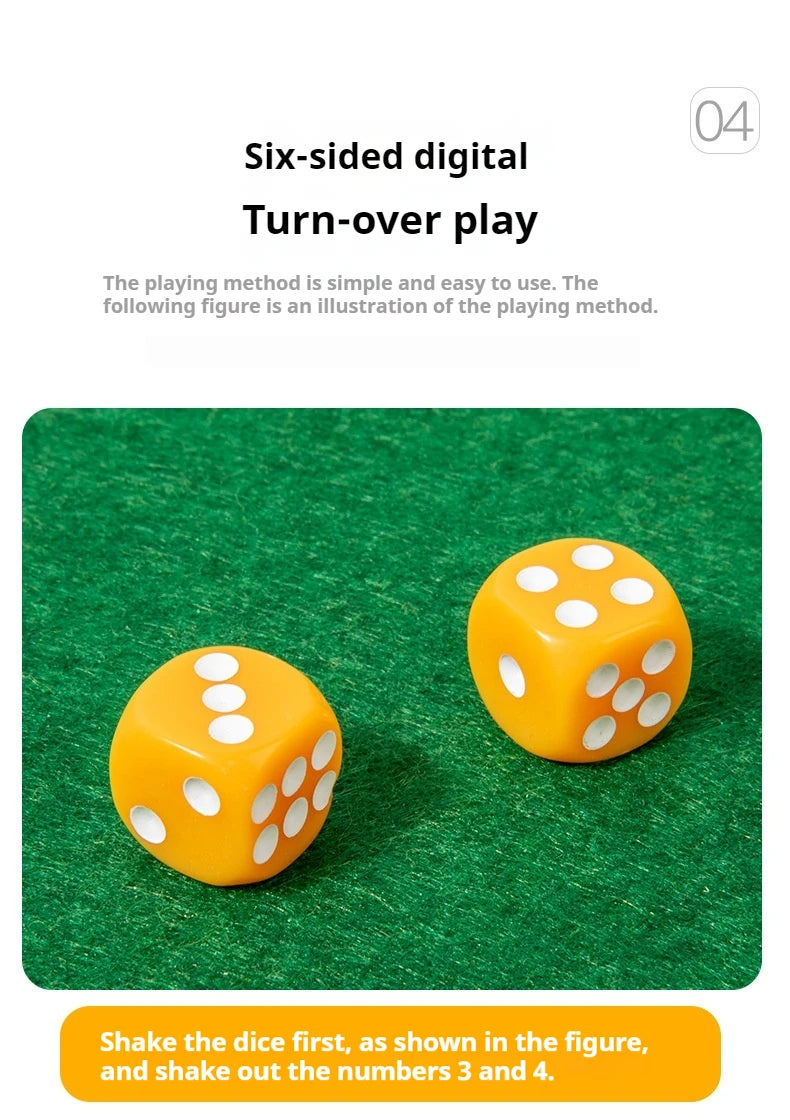 Six Sided Flipping Game, Wooden Number Game, Shut The Box Dice Game - Parent-Child Board Game, Bar Party, Leisure Gambling Game Beauty World Shop