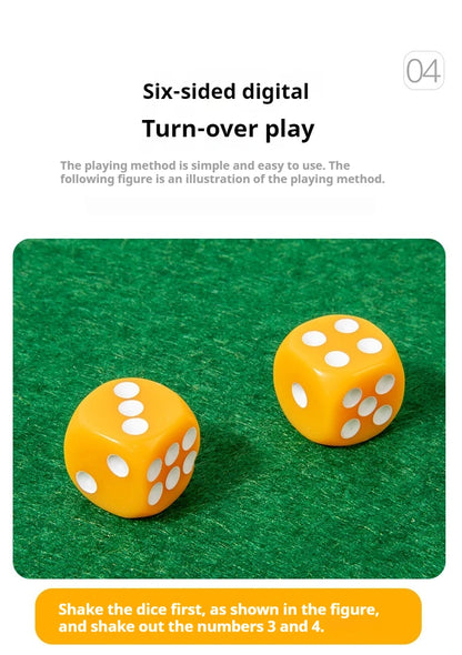 Six Sided Flipping Game, Wooden Number Game, Shut The Box Dice Game - Parent-Child Board Game, Bar Party, Leisure Gambling Game Beauty World Shop