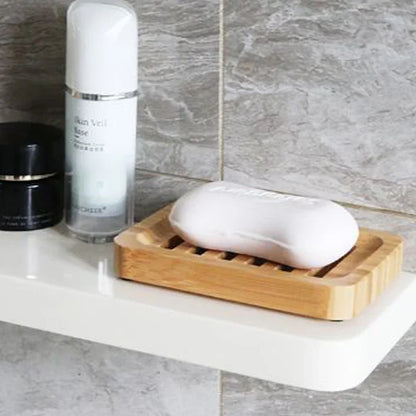 Bamboo Case Tray Wooden Prevent Mildew Drain Soap Box Natural Bamboo Dishes Bath Soap Holder Container Bathroom Washroom Tools Beauty World Shop