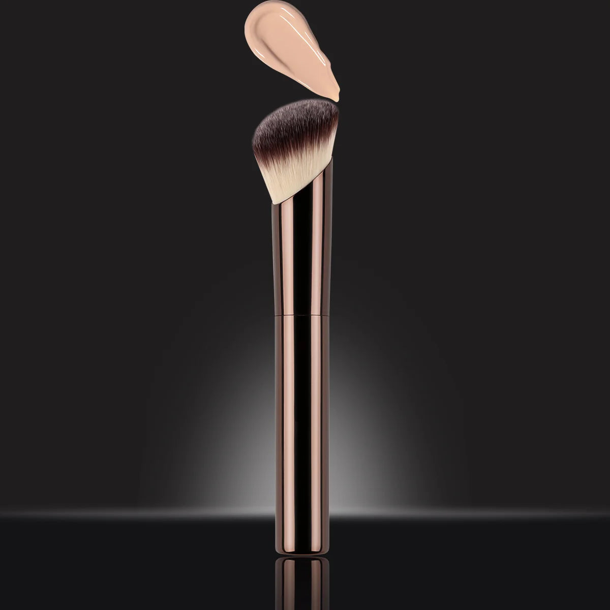 1pc Professional Foundation Brush Set, Beveled Tubular Makeup Brush, Makeup Tools With Soft Fiber For Easy Carrying, Brush For T Beauty World Shop