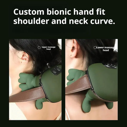 3-Level Modes Bionic Neck Shoulder Massager Back Massagers Electric Kneading Muscles Massage Pillow Relax Neck Waist Leg Body