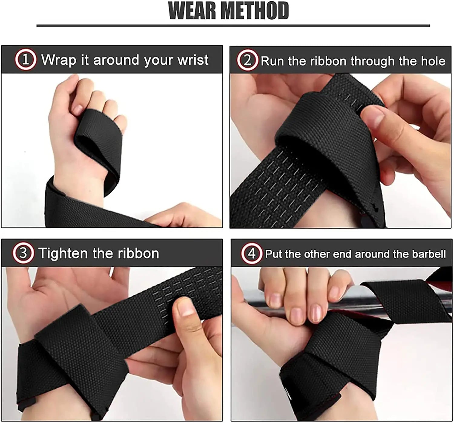 2PC/4PC/3PAIR Weightlifting Straps Anti-Slip Silicone Lifting Wrist Straps Strength Training Deadlifts Crossfit Hand Grips Wrist Beauty World Shop