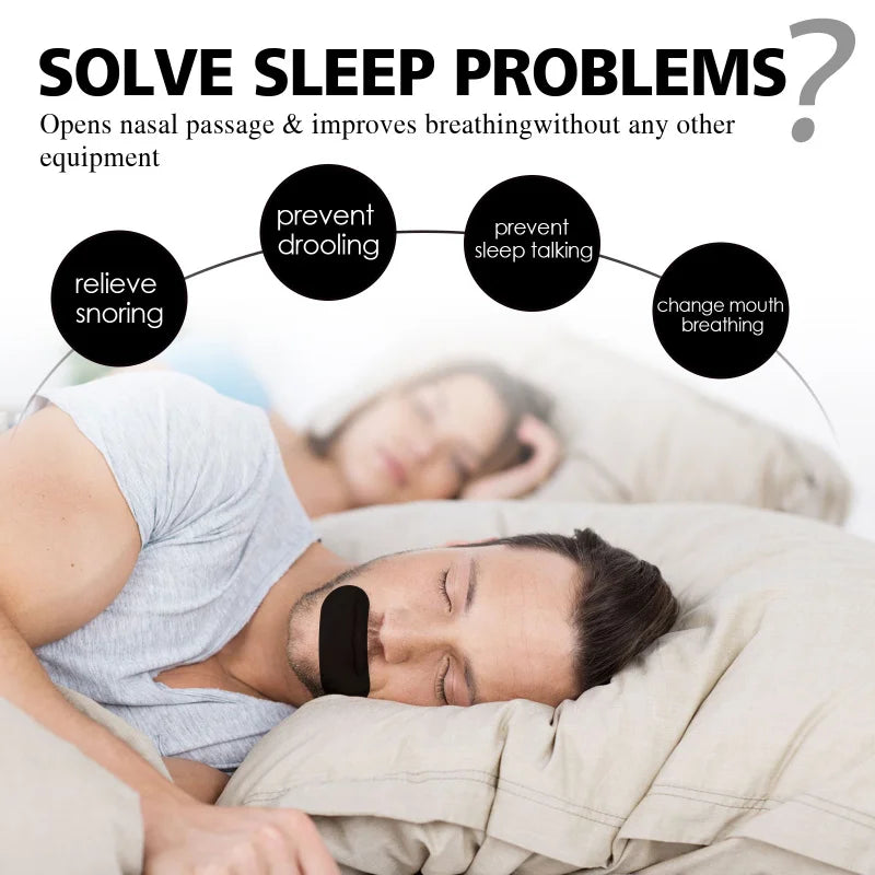 100pcs Mouth Tape Sleep Strip Anti-Snoring Mouth Breathing Tape To Improve Sleep Mouth Close Stickers Beauty World Shop