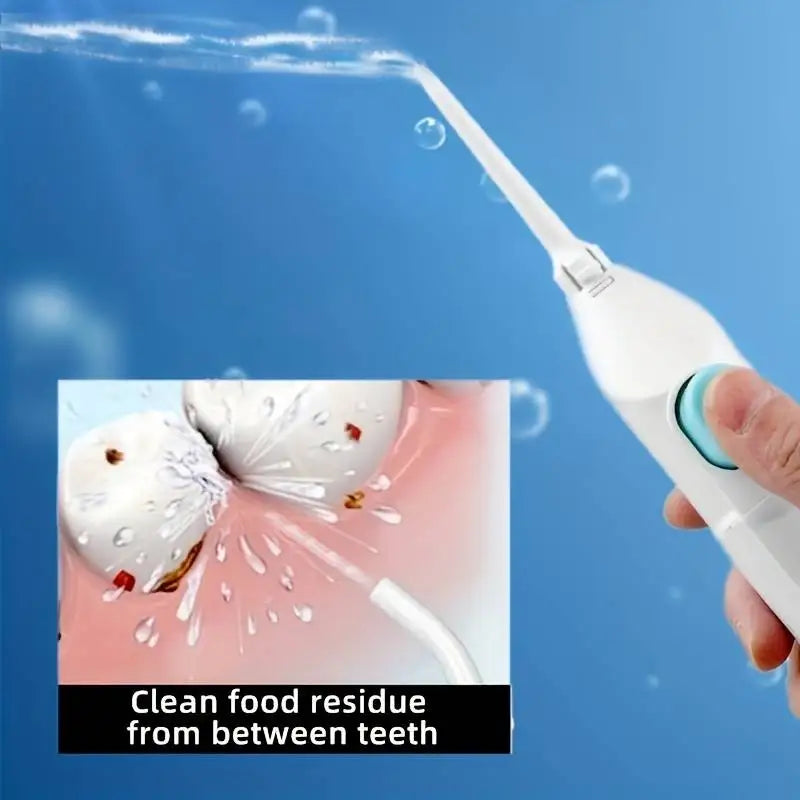Household High Pressure Oral Irrigator Portable Teeth Clean Water Dental Floss Manual High Pressure Water Toothpick Beauty Fashion