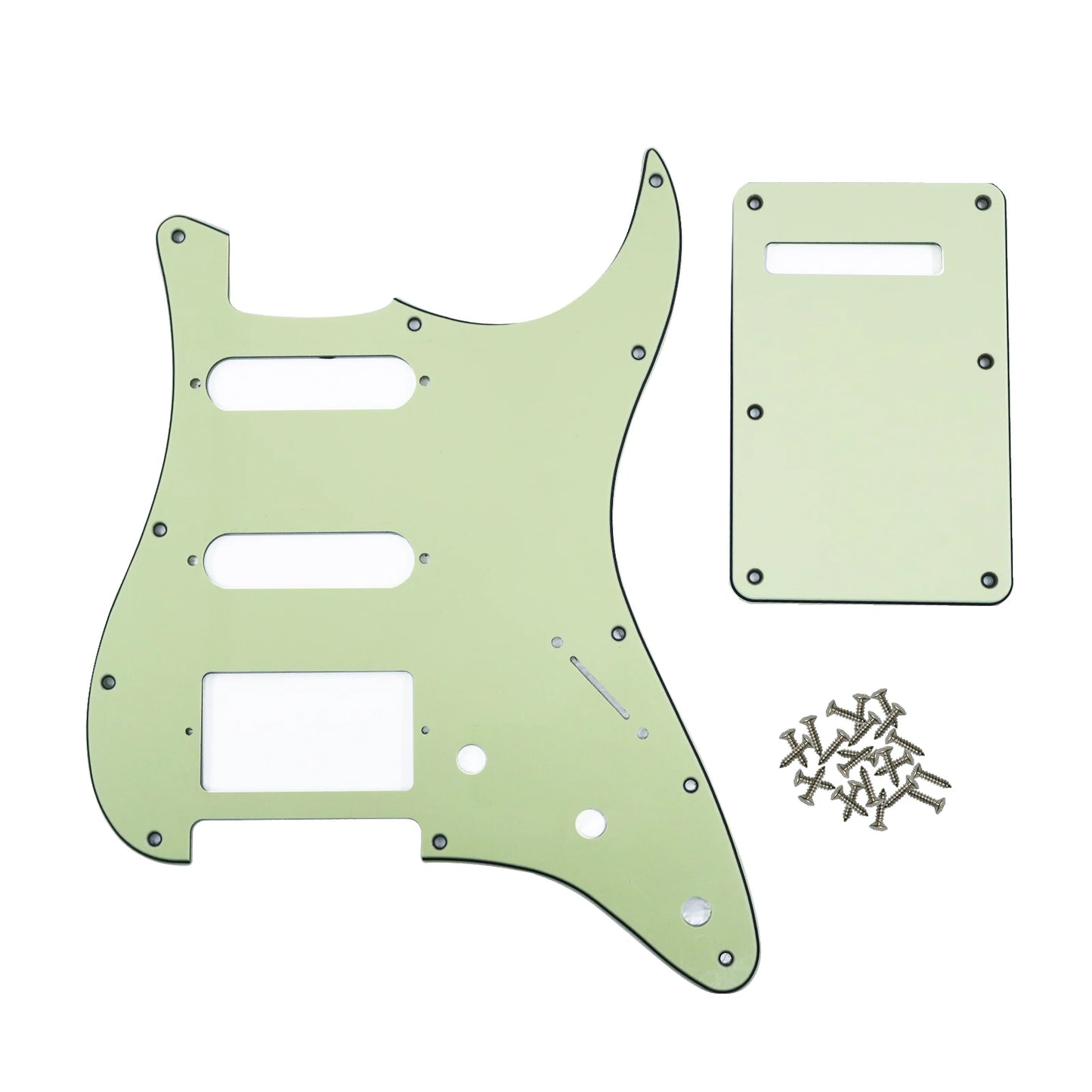 PHRILAM SSH 11 hole ST electric guitar guard, 3-Layer  St  Pickguard with Aluminum Foil Shield Fits American/Mexican ST Beauty World Shop