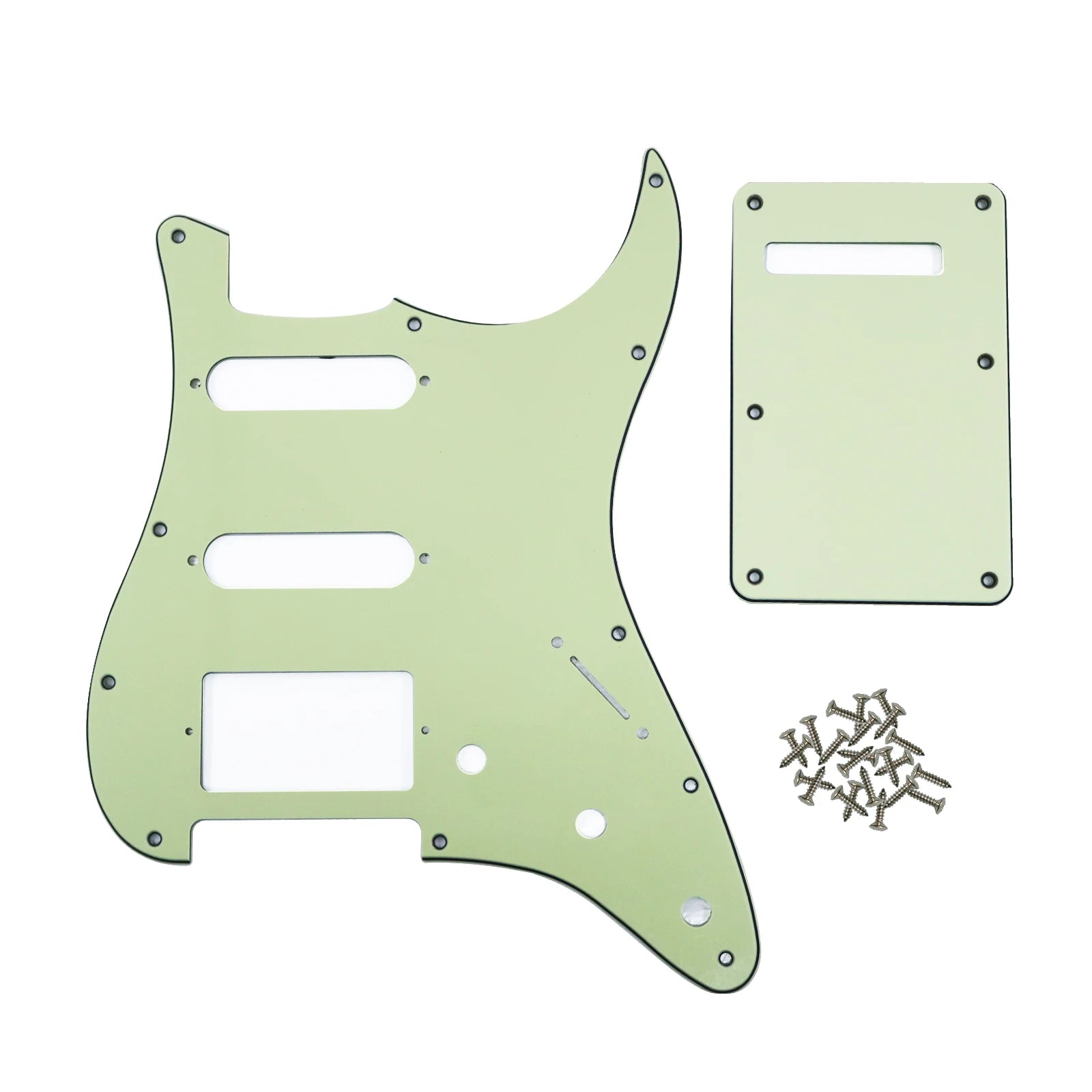 PHRILAM SSH 11 hole ST electric guitar guard, 3-Layer  St  Pickguard with Aluminum Foil Shield Fits American/Mexican ST Beauty World Shop