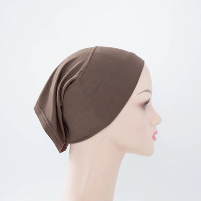 56colors Fashion Women Inner Hijab Tube Muslim Cap Bonnet Plain Islamic Underscarf Bamboo Jersey Undercaps Beauty World Shop