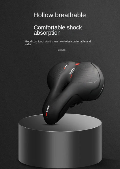 ESLNF Hollow Breathable Bicycle Saddle MTB Road Bike Saddle Shock Absorbing Comfortable Big Butt Bike Seat Bicycle  Accessories Beauty World Shop