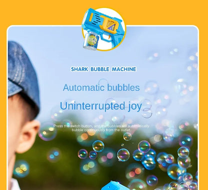 Children Bubble Gun Toy Astronaut Fully Automatic Bubble Machine Bubbles Gun Outdoor Game Fantasy Toy for Boys Girls Gifts Beauty Fashion