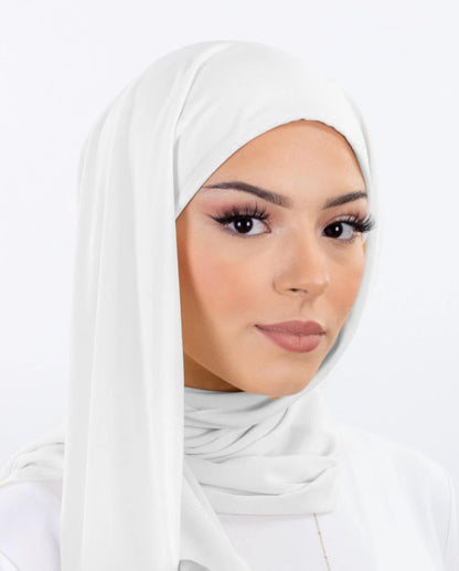 Pin Free Instant Chiffon Hijab Women Jersey Bonnet Islam Shawls and Wraps Bonnet Hijab Underscarf Cap Foulard Femme Beauty World Shop