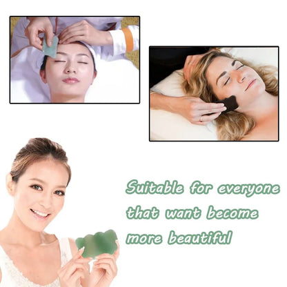 Heart Guasha Stone Face Rose Quartz Jade Massage Tool Chin Nose Lifting Firming Scraping Board Massage Facial Health Care Skin Beauty World Shop