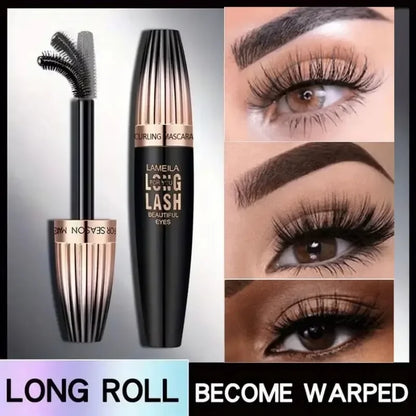 Waterproof 4D Mascara Thick Long Smudge-proof Plump Encrypted Long-lasting Curling Large Eye Makeup Makeup Tools Beauty Trend Shop