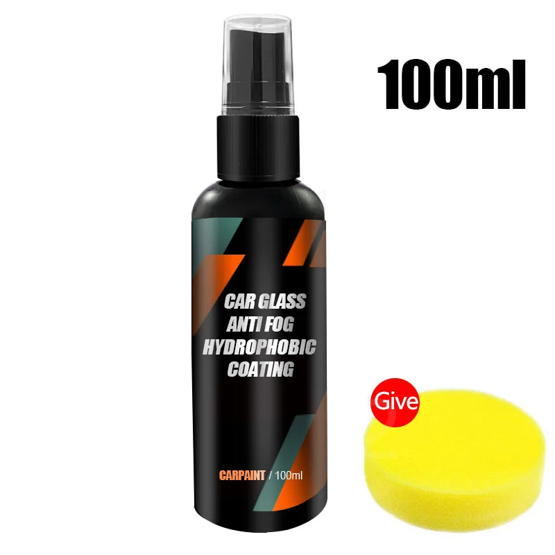 Car Glass Anti-rain Water Spray Repellent Nano Coating Hydrophobic Waterproof Agent Oil Film Removing  Auto Glass Film Agent Beauty World Shop