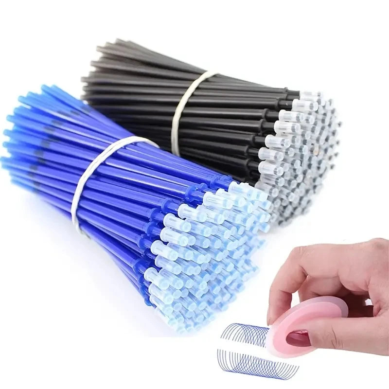 0.5mm Erasable Gel Pen Set 6 Colors Ink Writing Gel Pens Refills Rods Washable Handle for School Office Stationery Supplies Beauty World Shop