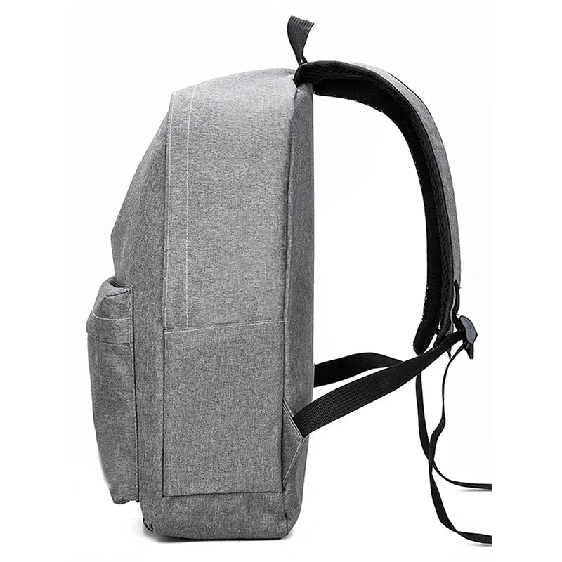 15 Inches Versatile Backpack Trendy Washable Oxford Cloth Computer Bag Black Gray Blue Red School Student Backpack Unisex Beauty Fashion