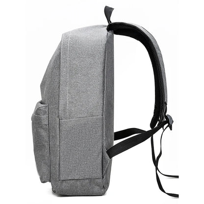 15 Inches Versatile Backpack Trendy Washable Oxford Cloth Computer Bag Black Gray Blue Red School Student Backpack Unisex Beauty Fashion