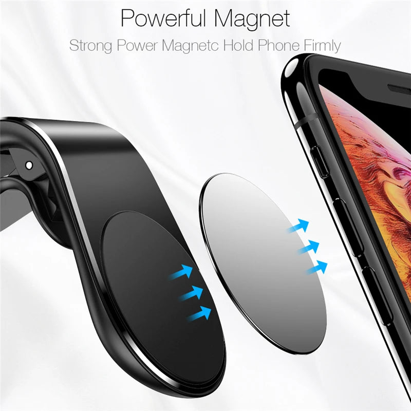 Magnetic Car Phone Holder Air Vent Clip Mount 360 Rotation Mobile Bracket GPS Cell Phone Stand in Car For IPhone Samsung Huawei Beauty World Shop