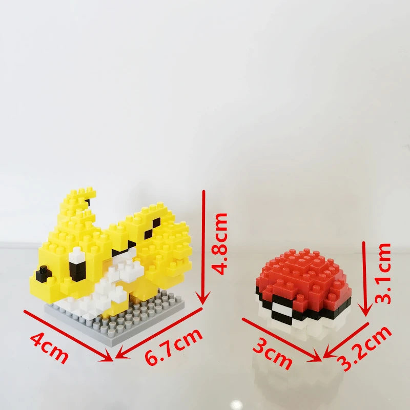 75 Style Building Blocks Assembly Anime Picachu Charizard Doll Blastoise Bulbasaur Gengar Bricks Figures Toy for Kid Gift Beauty World Shop