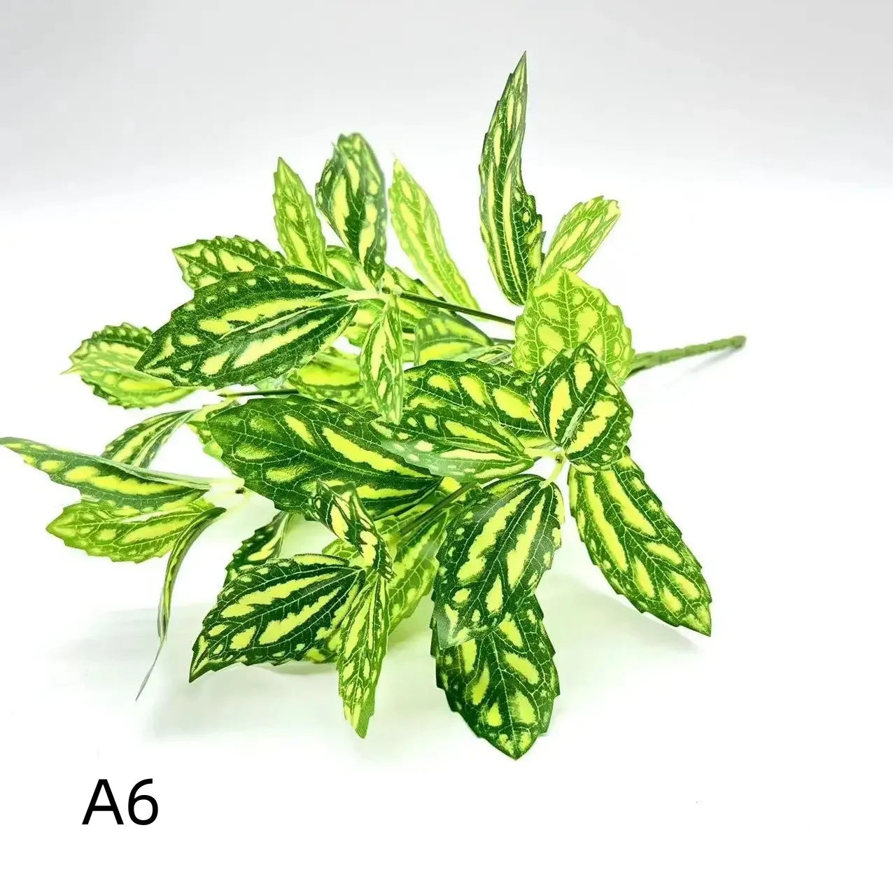 Artificial Plants Leaves Silk Tortoiseshell Leaf Dieffenbough Fake Small Fairy Taro Simulation Green Plant Living Room Decor Beauty World Shop