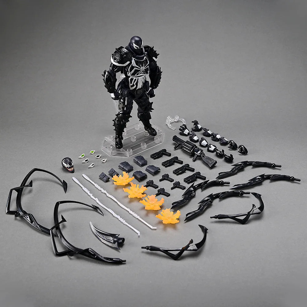 Amazing Yamaguchi Marvel Venom Agent series KO Articulated Action Figure Model Kit Desktop Ornament Collectible statue Toys Gift Beauty World Shop