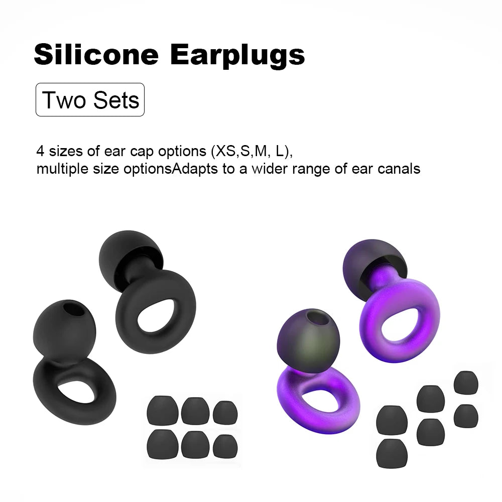 Silicone Earplugs for Swimming Sleep Noise Cancel Noise Reduction-Soundproof Reduce Disturbances -Quality loop Earplugs Beauty World Shop