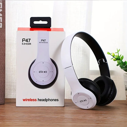 Stereo P47 Headset 5.0 Bluetooth Headset Folding Series Wireless Sports Game Headset for iPhone XiaoMi Beauty World Shop