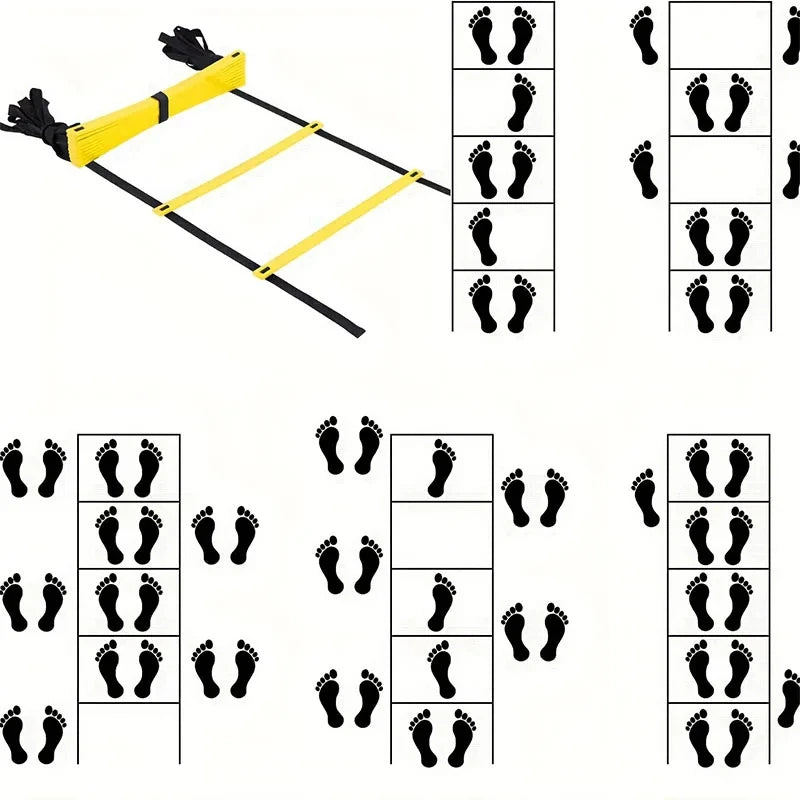 Agility Ladders Nylon Straps For Speed Training And Sports Flexibility Agility Football Training Energy Ladder Equipment Beauty World Shop