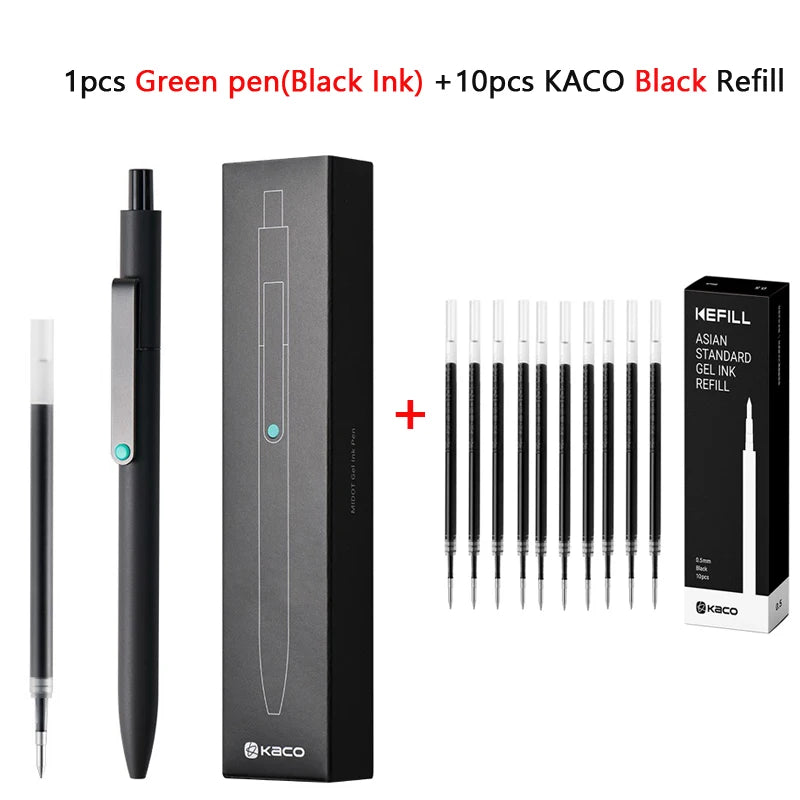 KACO 0.5mm MIDOT Gel Ink Pens, Quick-drying Press Smooth Writing Pen, High Volume for Taking Exams Grading Homework Doing Papers Beauty World Shop